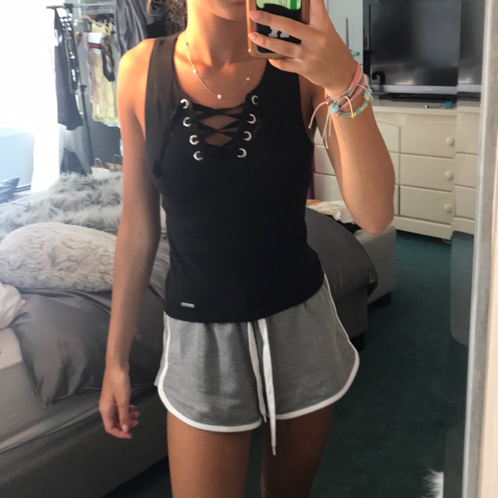 Abercrombie & Fitch Lace up Tank top